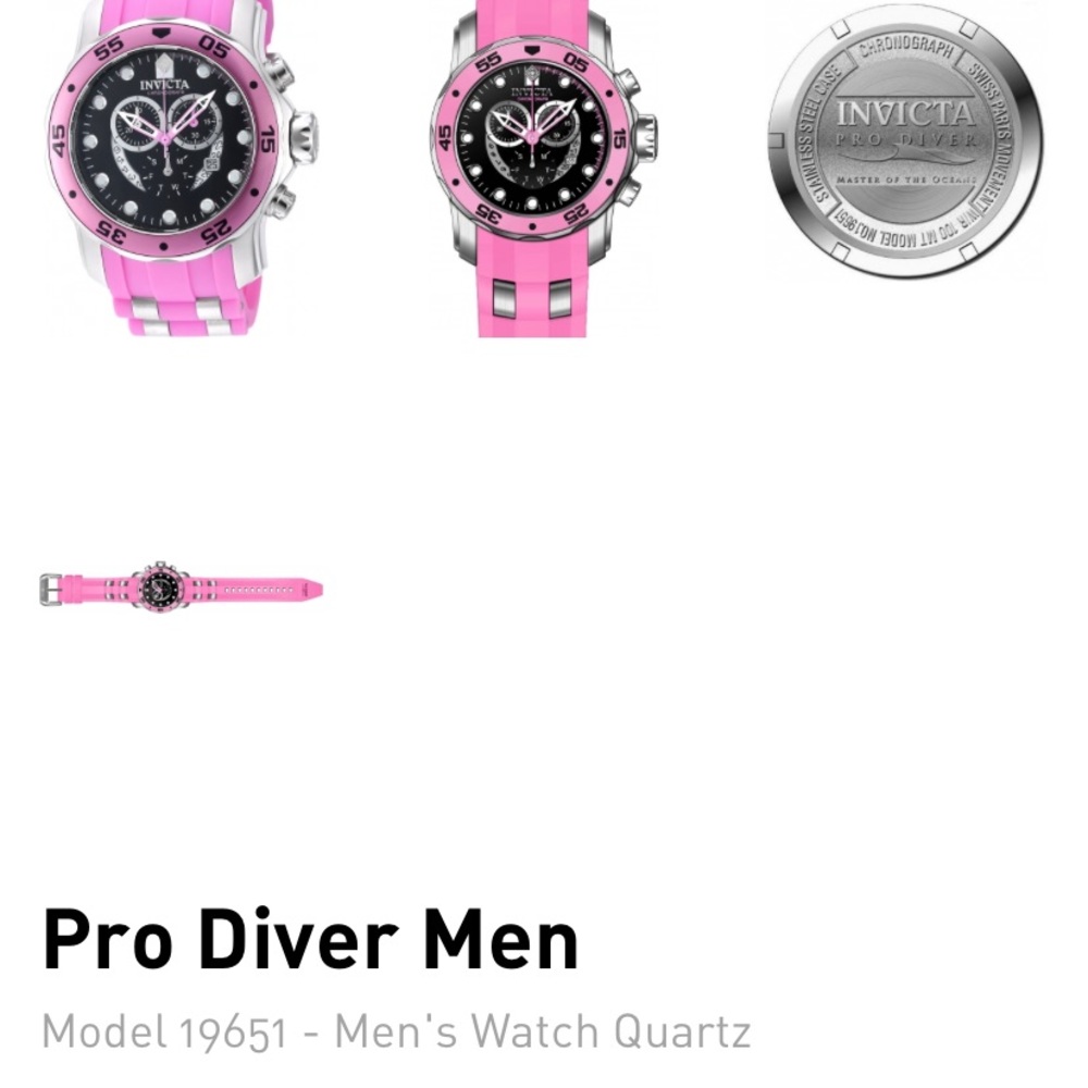 COPY - Invicta Pink Men’s Diving Watch